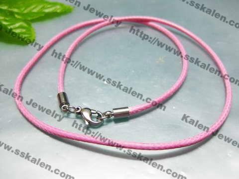 Stainless Steel Clasp with Fabric Cord--2.5mm