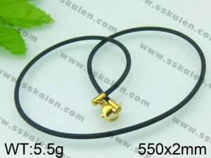 Stainless Steel Clasp with Rubber Cord - KN11730-Z