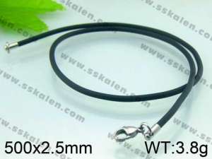Stainless Steel Clasp with Rubber Cord - KN15120-Z