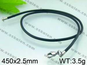 Stainless Steel Clasp with Rubber Cord - KN15121-Z