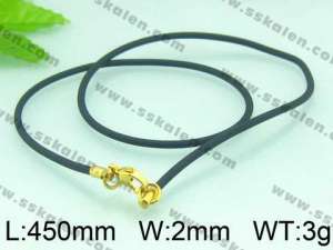  Stainless Steel Clasp with Rubber Cord - KN16246-Z