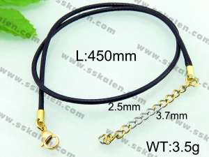 Stainless Steel Clasp with Fabric Cord - KN17838-Z