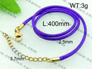 Stainless Steel Clasp with Fabric Cord - KN17841-Z