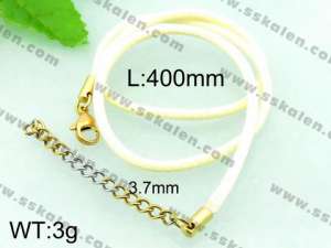 Stainless Steel Clasp with Fabric Cord - KN17853-Z