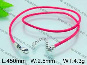Stainless Steel Clasp with Fabric Cord - KN15932-Z