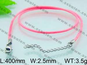 Stainless Steel Clasp with Fabric Cord - KN15942-Z
