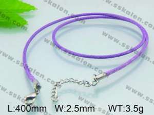 Stainless Steel Clasp with Fabric Cord - KN15944-Z