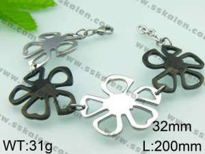 Stainless Steel Black-plating Bracelet - KB43785-C