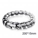 High Polished Arrow Shaped Bracelet Men 22cm Stainless Steel Bike Chain Bilezik Boho Male Jewellry Accessories - KB112529-BD-200