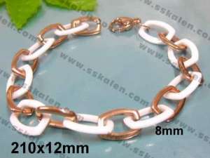  Stainless steel with Ceramic Bracelet - KB25148-W