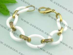 Stainless steel with Ceramic Bracelet - KB32163-W