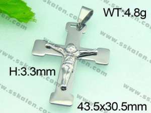 Stainless Steel Cross Pendant  - KP37872-Z