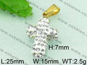 Stainless Steel Cross Pendant  - KP41189-Z