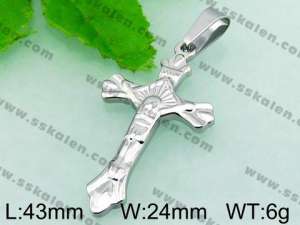 Stainless Steel Cross Pendant  - KP41377-Z