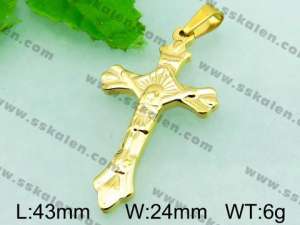 Stainless Steel Cross Pendant  - KP41378-Z