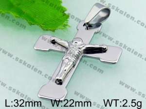 Stainless Steel Cross Pendant  - KP41383-Z