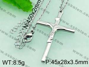 Stainless Steel Cross Pendant  - KP41386-Z