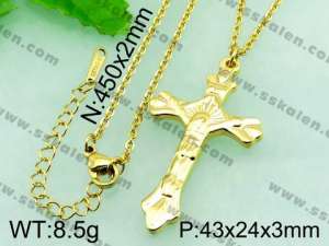 Stainless Steel Cross Pendant  - KP41388-Z