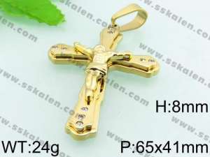 Stainless Steel Cross Pendant  - KP41558-H