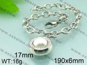 Stainless Steel Crystal Bracelet  - KB51107-Z