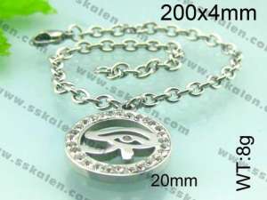  Stainless Steel Crystal Bracelet  - KB51249-Z