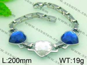  Stainless Steel Crystal Bracelet  - KB53772-Z