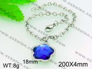  Stainless Steel Crystal Bracelet  - KB54250-Z