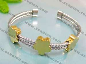 Stainless Steel Gold-plating Bangle - KB23561-D