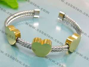 Stainless Steel Gold-plating Bangle - KB23562-D