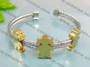 Stainless Steel Gold-plating Bangle - KB23572-D