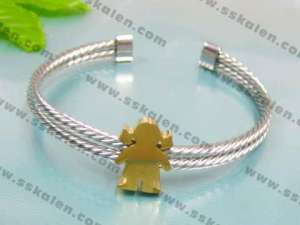 Stainless Steel Gold-plating Bangle - KB23579-D