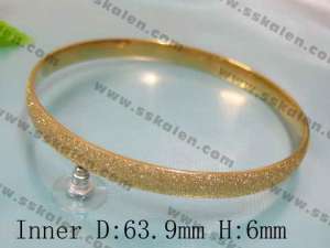 Stainless Steel Gold-plating Bangle - KB24936-D