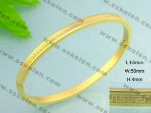 Stainless Steel Gold-plating Bangle  - KB28101-T
