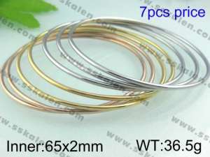 Stainless Steel Gold-plating Bangle   - KB41031-K