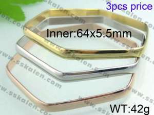 Stainless Steel Gold-plating Bangle - KB41073-K