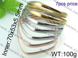 Stainless Steel Gold-plating Bangle - KB41079-K