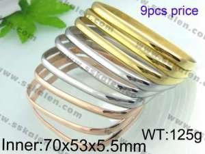 Stainless Steel Gold-plating Bangle - KB41080-K