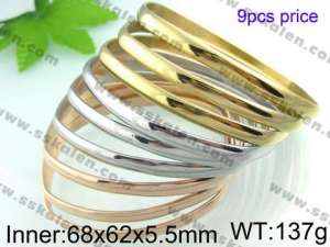 Stainless Steel Gold-plating Bangle - KB41082-K