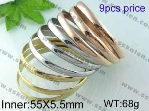 Stainless Steel Gold-plating Bangle    - KB41537-K