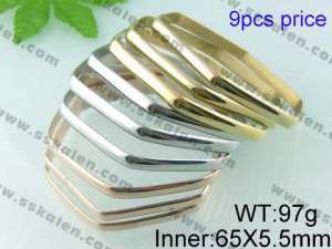 Stainless Steel Gold-plating Bangle   - KB41807-K