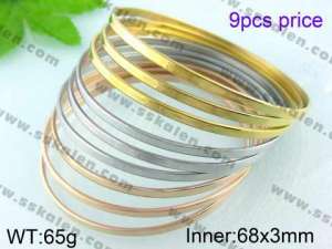 Stainless Steel Gold-plating Bangle - KB42373-K