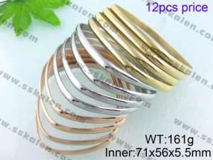 Stainless Steel Gold-plating Bangle - KB42381-K