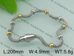 Stainless Steel Gold-plating Bracelet - KB30430-T