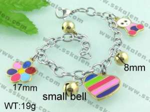 Stainless Steel Gold-plating Bracelet  - KB41485-H