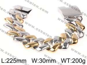 Stainless Steel Gold-plating Bracelet  - KB46720-D