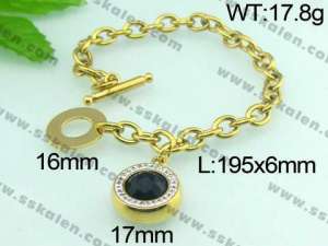  Stainless Steel Gold-plating Bracelet  - KB47729-Z