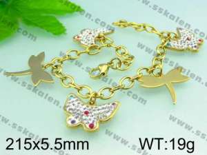  Stainless Steel Gold-plating Bracelet  - KB49135-H