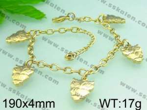 Stainless Steel Gold-plating Bracelet  - KB49174-H