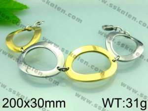  Stainless Steel Gold-plating Bracelet  - KB50547-Z