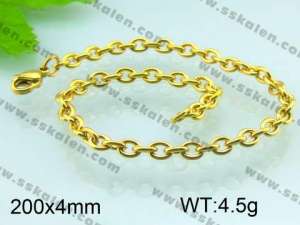 Stainless Steel Gold-plating Bracelet  - KB51134-Z